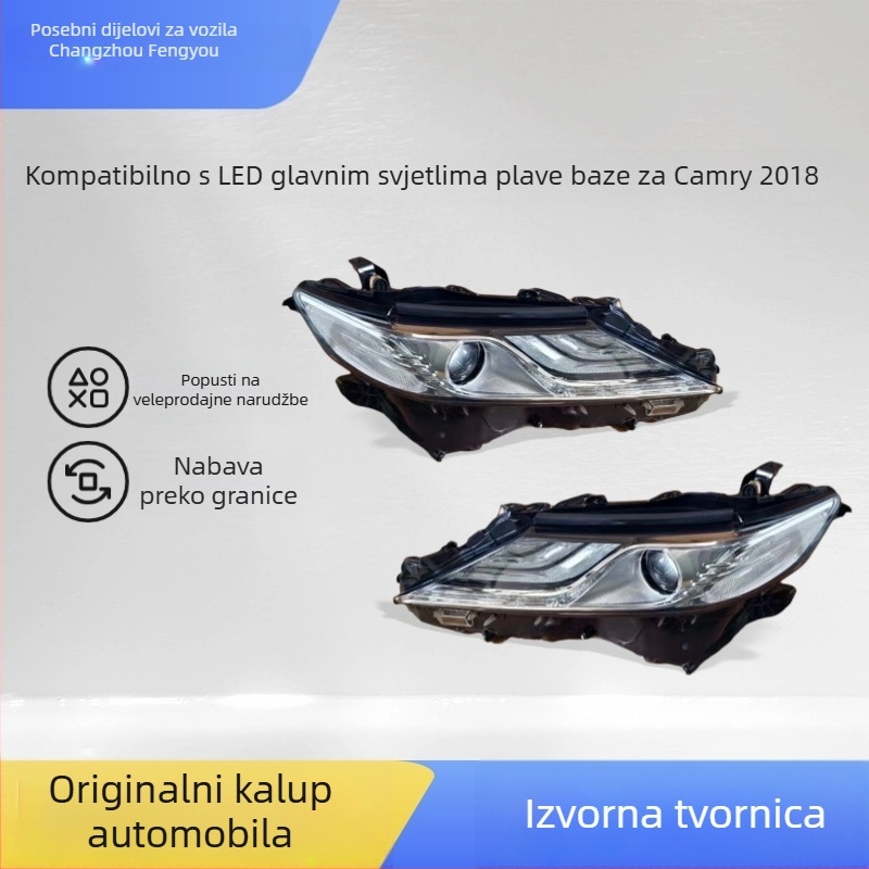 Prednje svjetlo Xenon LED visoke konfiguracije za Camry 2018 (24V, 20W, IP66, modeli 81170-06e20 / 81130-06e20 / 81150-06e50 / 81110-06e50)