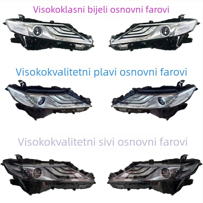 Prednje svjetlo Xenon LED visoke konfiguracije za Camry 2018 (24V, 20W, IP66, modeli 81170-06e20 / 81130-06e20 / 81150-06e50 / 81110-06e50)