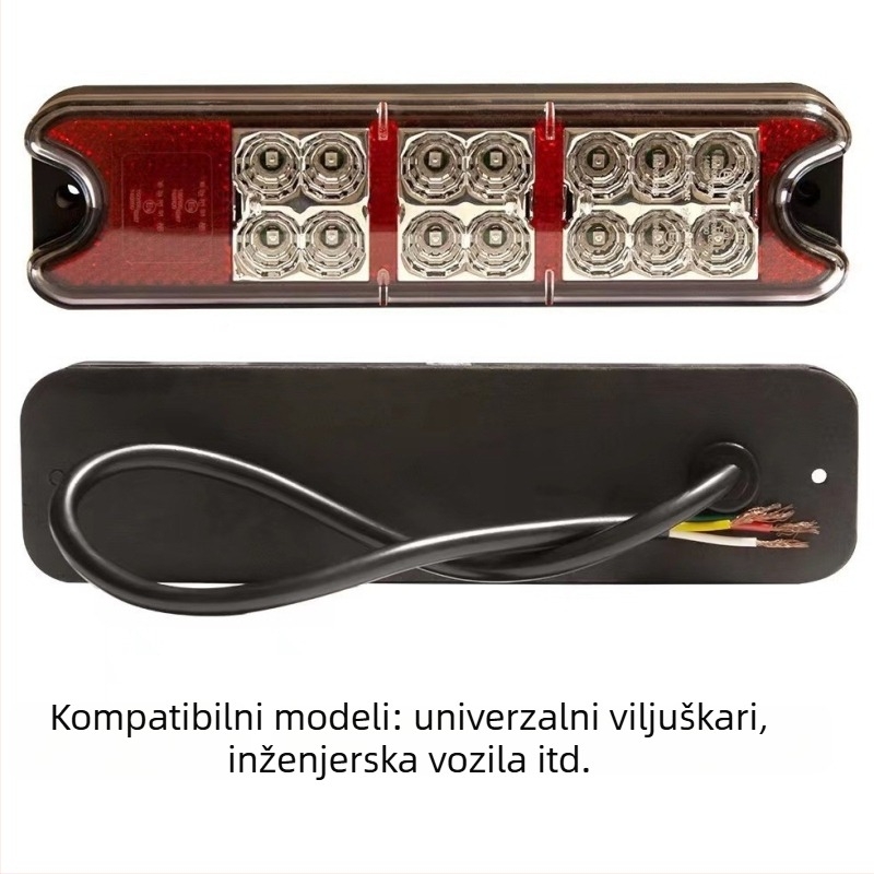 Zadnje svjetlo za viljuškar, univerzalna LED, kompatibilna s Hella No. 005, 24 V, vijek trajanja 50.000 sati