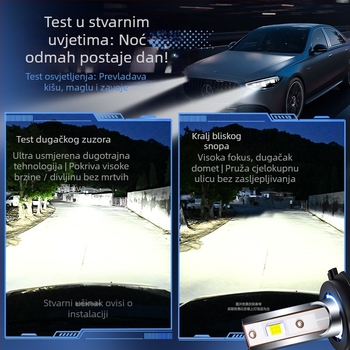Univerzalna LED prednja svjetla za auto s dvostrukim 24W LED — 9–36V, 4000 lm po snopu, IP68, 30000 h vijeka, fokusni snop