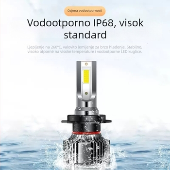 Univerzalna LED prednja svjetla za auto s dvostrukim 24W LED — 9–36V, 4000 lm po snopu, IP68, 30000 h vijeka, fokusni snop