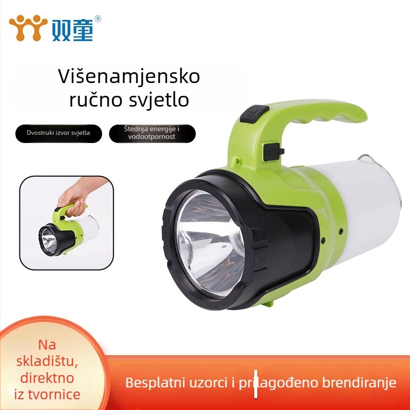 Nabrijivi visokou jačine duga domet vanjska potraga reflektor, ručna svjetiljka, 10W, baterija 18650, domet do 100-200 m, izvor svjetla: žarulja + LED