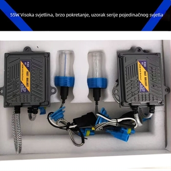 Xenon žarulje za automobilske svjetla, 55W, 12V, 5800 lm, IP75, univerzalna kompatibilnost (9005/9006/H7/H8/H9/H11)