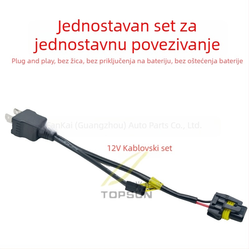 H4 modul za svjetla – 55W, 12V, 3.5A, aluminijsko kućište, HID Xenon zrak