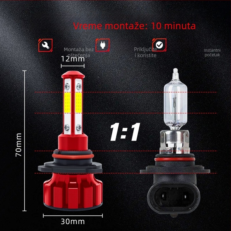 Automobilski LED far Q5 – 20W, 12V, IP68, 4000 lm