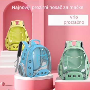 Torba za prijevoz kućnih ljubimaca – dizajn Space Capsule, kućni mačji kavez, rameni nosilac, jednobojni uzorak, Oxford tkanina, srednje mekost