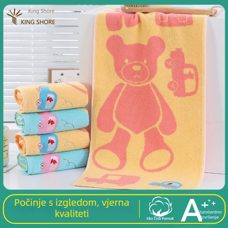 Ručnik za lice za bebe i dame – 100% pamuk, 32s pređa, težina 50–80 g, Brend: King Shore