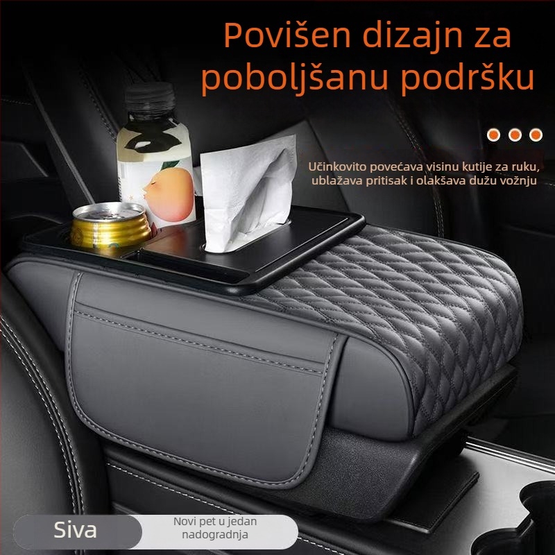 Kožna prostirka za središnji naslon za ruke automobila Bd888, univerzalni model, 570 g