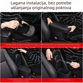 Crossing the River Poklopac kutije naslona za Toyota Corolla — plastika, 2 kg, podrška pri ugradnji