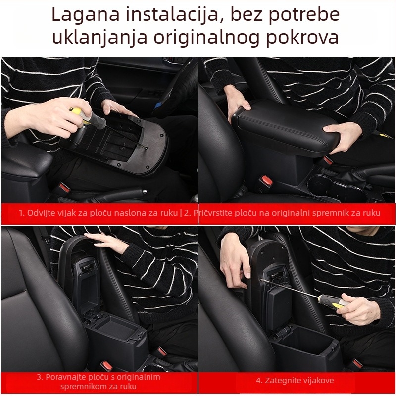 Crossing the River Poklopac kutije naslona za Toyota Corolla — plastika, 2 kg, podrška pri ugradnji