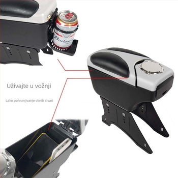 AC-464 Univerzalna kutija za naslon automobila, plastika, 1100 g, velika kapaciteta skladištenja, obrada po narudžbi