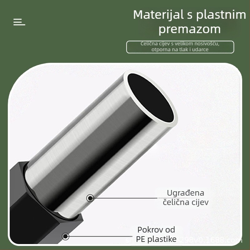 Grijani izolirani staklenik za kućnu upotrebu — plastična konstrukcija, kostur od plastično prekrivenih čeličnih cijevi, grijanje za biljke