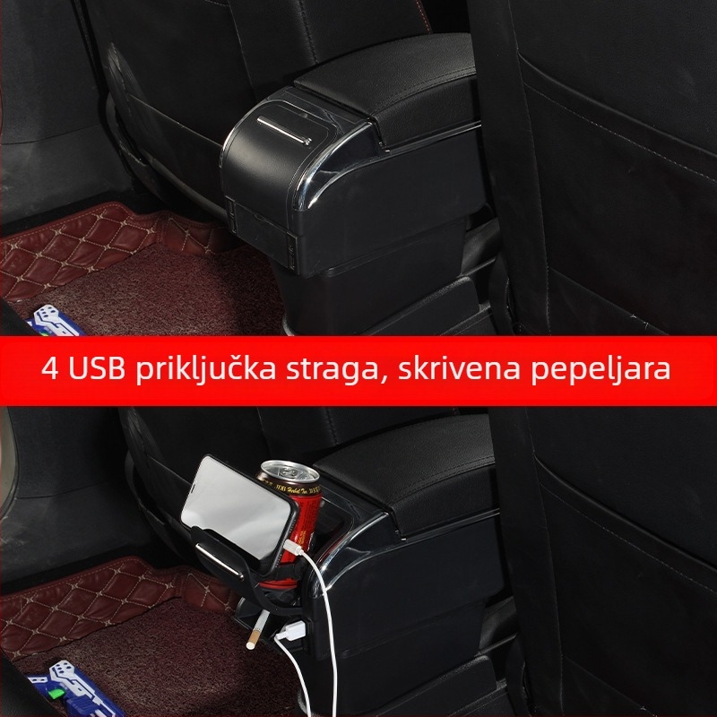 Središnja kutija za odlaganje za naslonjač R2 White Cat — plastika, prilagodljivo, model: R2 White Cat, kompatibilan s Euler R2 White Cat