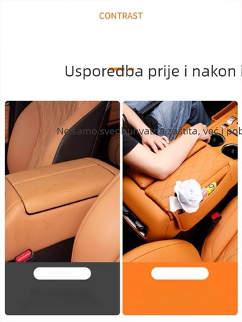 Kožna navlaka za naslon za ruku i podizačka podloga Tank 500 – Srednji kožni naslon, zaštitna podloška, bez prilagođavanja, ovlaštena privatna marka