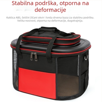 Prozračna torba za kućne ljubimce za vanjska putovanja – Oxford materijal, kapacitet 40, pogodno za kućne ljubimce 7 kg i više