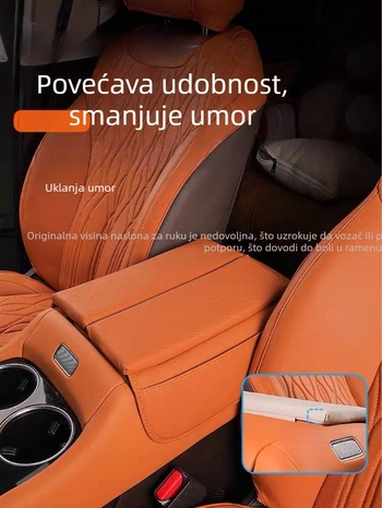 Kožna podložna podrška za Tank 500 – Armor 28 Ultra, središnji naslon, protuklizno, 250 g, prilagodljivo