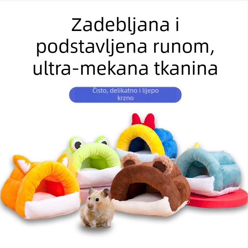 Zimsko gnijezdo za hrčka s pamučnom punom – Hip Hop Pet, za jesen i zimu