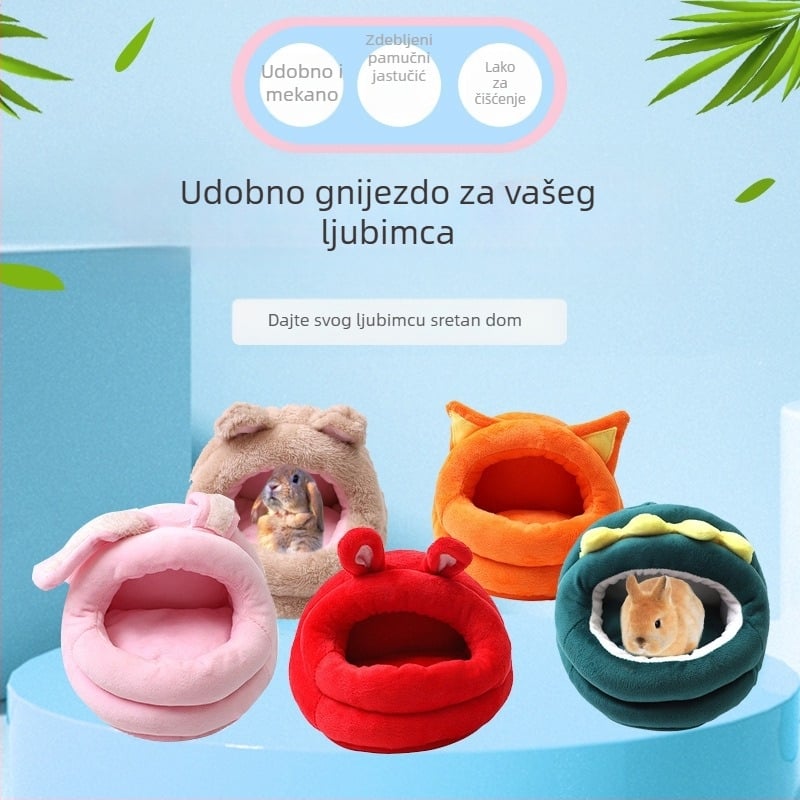 Plišano gnijezdo za mala kućna ljubimca – za hamstere, sve sezone (Materijal: pliš; Sezone: sve; Pogodno za: hamstere; Šifra: Xcw001)