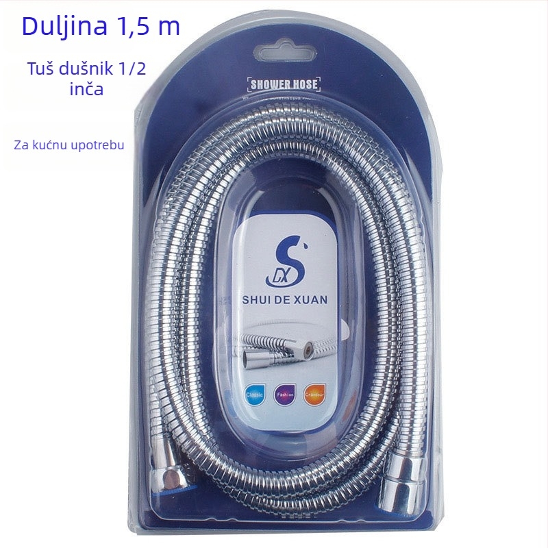 Tuš cijev, model hp-4, nehrđajući čelik, nominalni tlak 0-100, radna temperatura 1-100°C, instalacija: zategnite maticu.