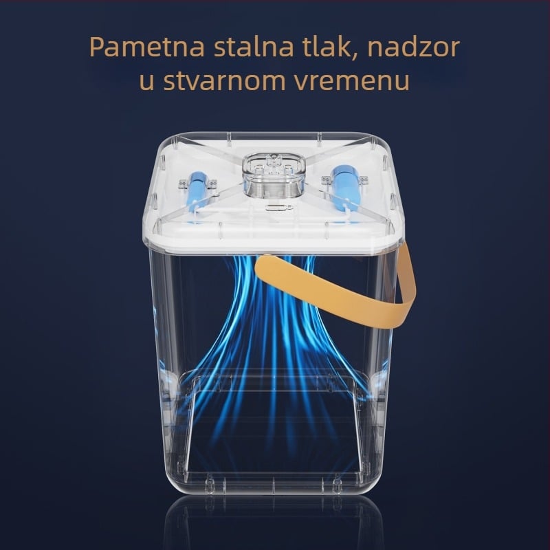 Tuosi 18L ABS plastični vakuumski spremnik za čuvanje hrane za mačke i pse – otporan na vlagu, zatvoren, velikog kapaciteta