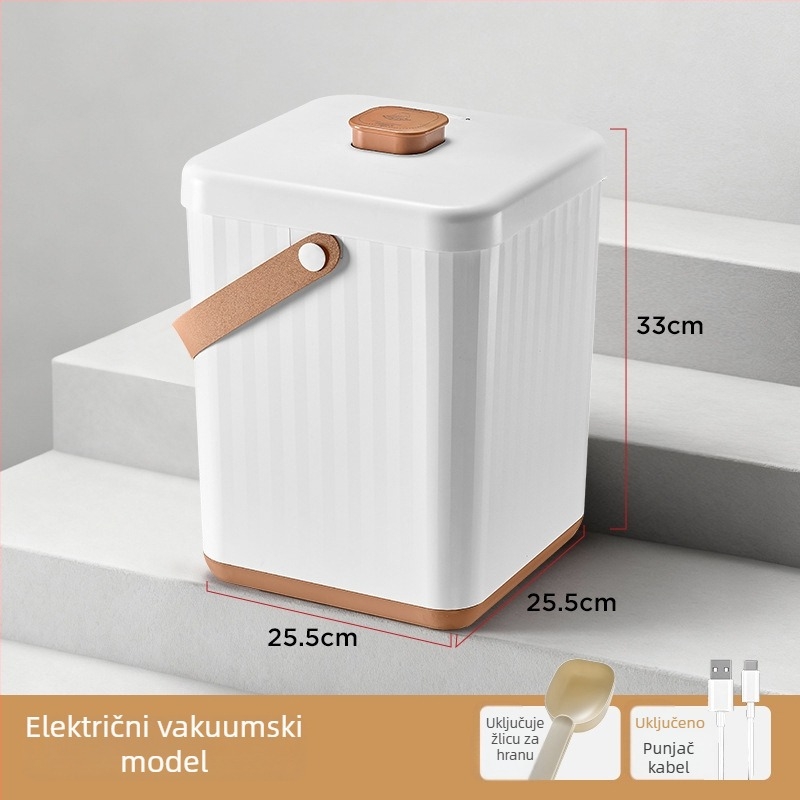 Tuosi 18L ABS plastični vakuumski spremnik za čuvanje hrane za mačke i pse – otporan na vlagu, zatvoren, velikog kapaciteta