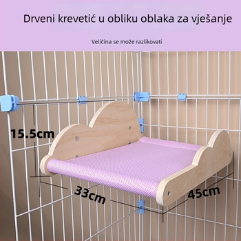 adypet drveno gnijezdo za mačke – viseći krevet na zid, prozračan, pogodan za male i srednje mačke