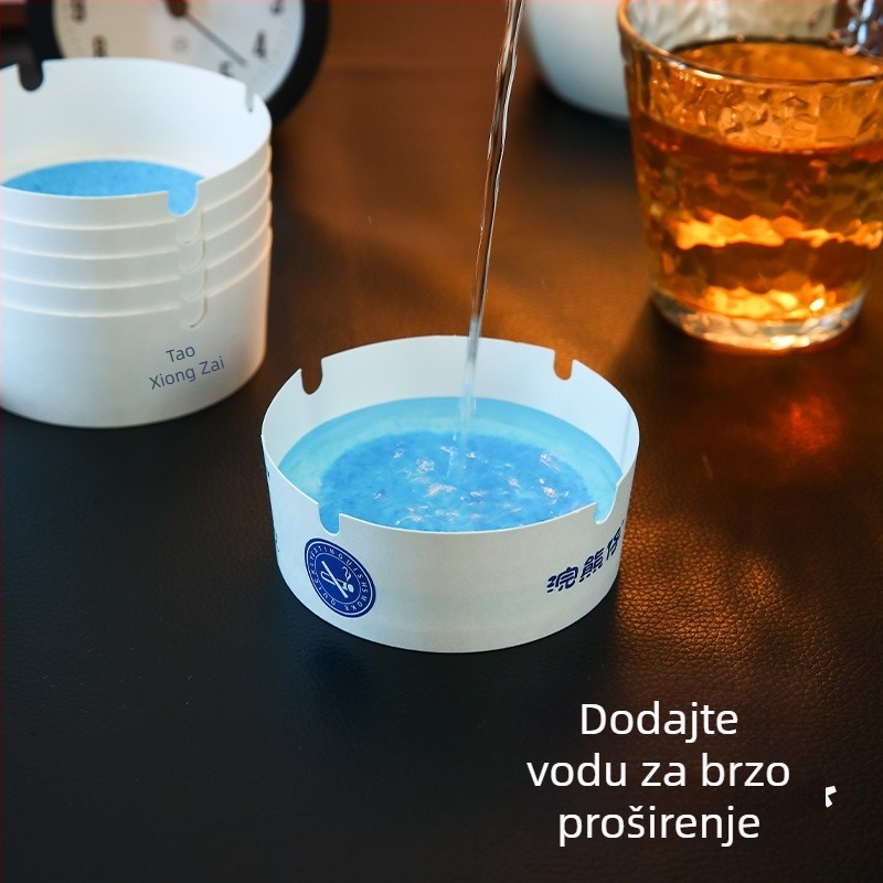 Jednokratni pepelnik s protiv širenja pepela, s pijeskom za gašenje, pjenasti dizajn, za dom, ured ili hotel