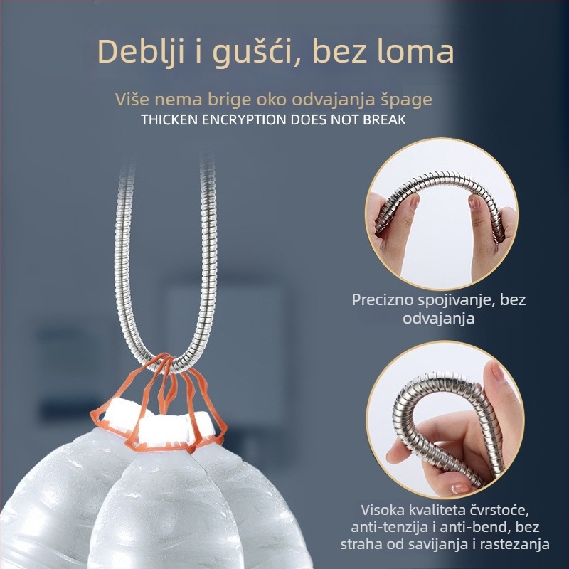 Set tuš glave s povećanim tlakom i fleksibilnim crijevom, dijelom bakrenog materijala, CUPC certifikat, Whale craftsman marka, model 1, Novi kineski stil