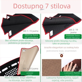 Mat zaštite od odsjaja instrumentne ploče za 24 modela Great Wall komercijalnih vozila — sve sezone, materijal poliester protivklizni flanel/brušena koža, mogućnost prilagođavanja, podrijetlo Shandong, marka Windmill Rain Horse