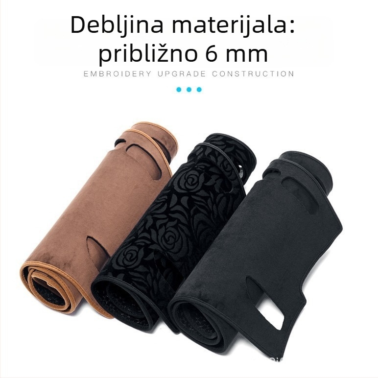 Podložak za središnju konzolu s anti-refleksijom i toplinskom izolacijom za BYD SEAL 6 EV, univerzalno za sve sezone, koža i protuklizni kaučuk, tisk logotipa: da, marka Yishi Car Accessories