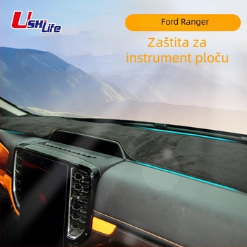 Ushilife Kožna podloga za središnju konzolu Ford Ranger – toplinska izolacija i zaštita od odsjaja, sve sezone