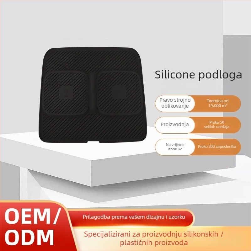 Silikonska protuklizna podloga za središnju automobilsku konzolu s bežičnim punjenjem — prilagodljiv oblik, tisak logotipa