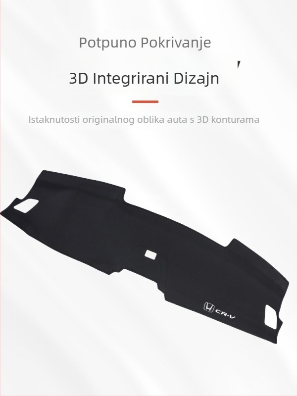 Podloga za ploču za Honda CR-V, koža od mikrovlakana, uzorak s logom marke