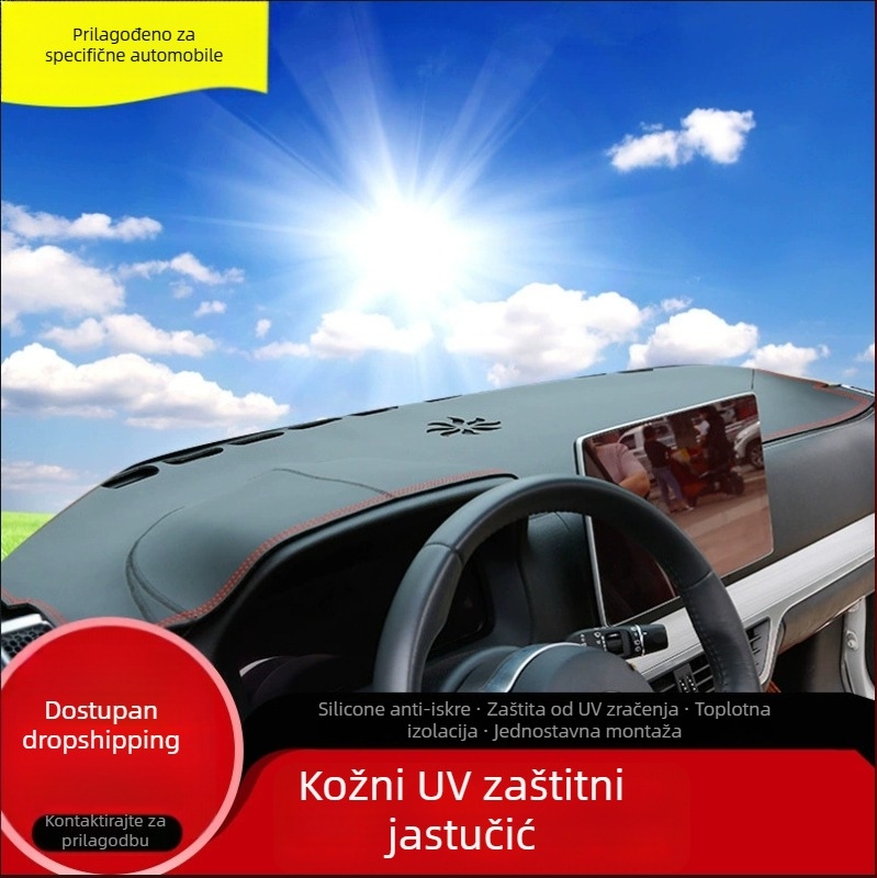 Matrica za ploču automobila od mikrovlaknaste kože (Materijal: Mikrovlakna koža; Pogodno za sve sezone; Stil: 002; Ispis logotipa: Da; Prilagođavanje: Da)