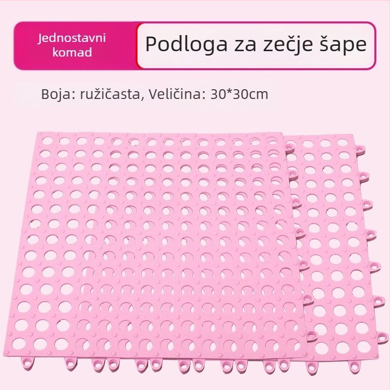 Podloga za kavez za kuniće – plastična, modularna, može se spojiti, pogodna za kaveze i gnijezda kućnih ljubimaca