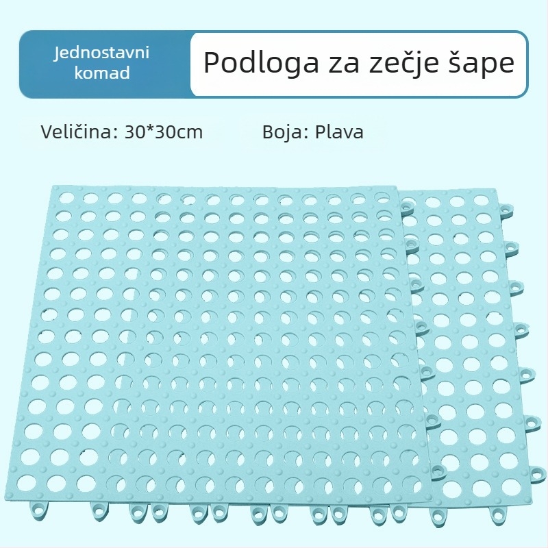 Podloga za kavez za kuniće – plastična, modularna, može se spojiti, pogodna za kaveze i gnijezda kućnih ljubimaca