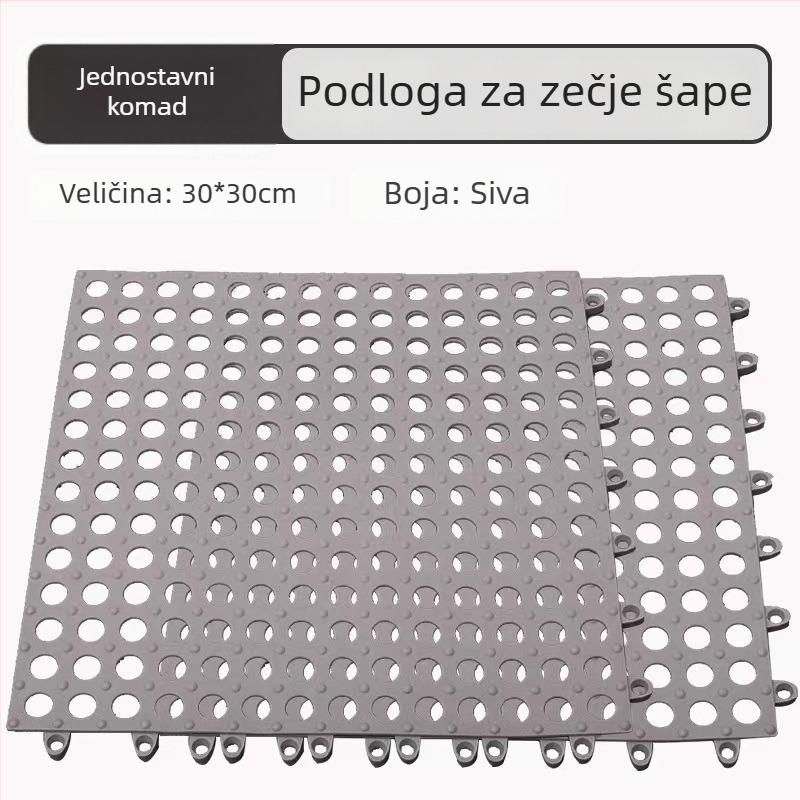 Podloga za kavez za kuniće – plastična, modularna, može se spojiti, pogodna za kaveze i gnijezda kućnih ljubimaca