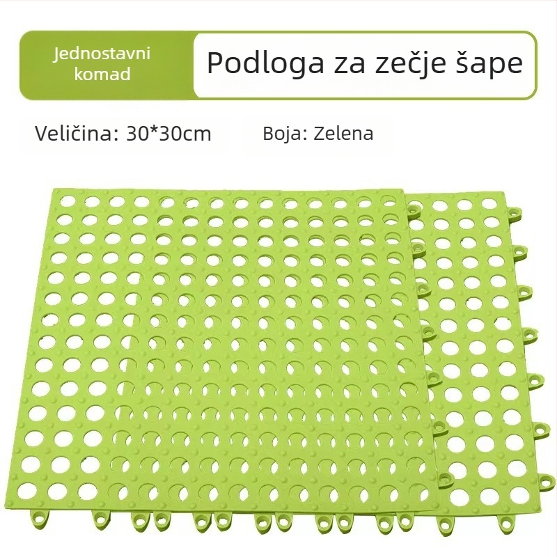 Podloga za kavez za kuniće – plastična, modularna, može se spojiti, pogodna za kaveze i gnijezda kućnih ljubimaca