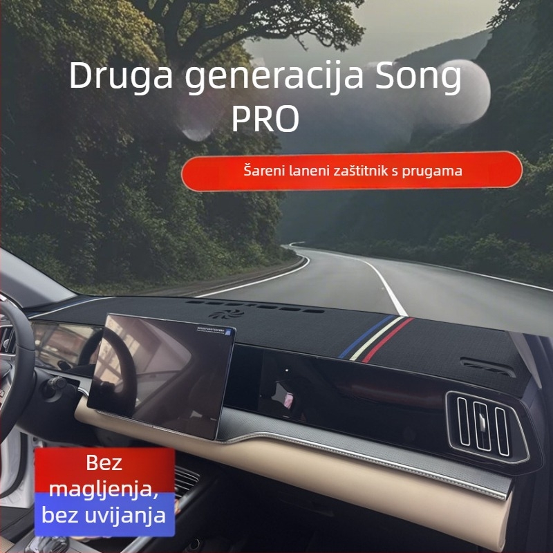 Dekorativna podloga za sjenilo središnje konzole od lana za BYD Song Pro 2. generacije – huicn
