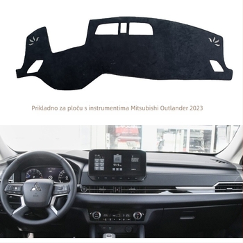 Mat za zaštitu upravljačke ploče za Outlander – materijal: poliester flanel velur, automobil dizajn, bez logotipa, Windmill Rain Horse