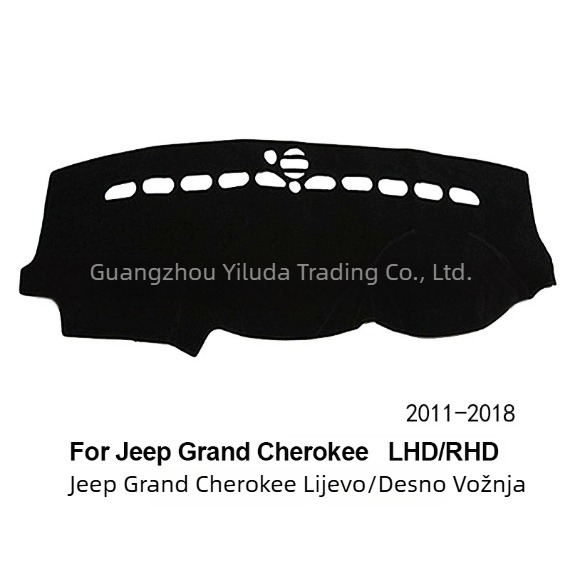 Sunshade za ploču instrumenta Jeep Grand Cherokee, za sve sezone, s otiskom logotipa, prilagodljivo, Materijal: poliester-silikon, Podrijetlo: Guangzhou