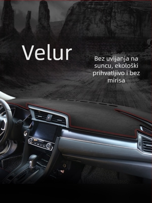 Mat za ploču automobila od suedea, s logom marke