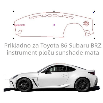Zaštitna podložka za ploču instrument ploče automobila, univerzalna za četiri sezone, od flanel materijala, bez logotipa, Windmill Rain Horse (Materijal: Flanel; Tip: Univerzalno za četiri sezone)