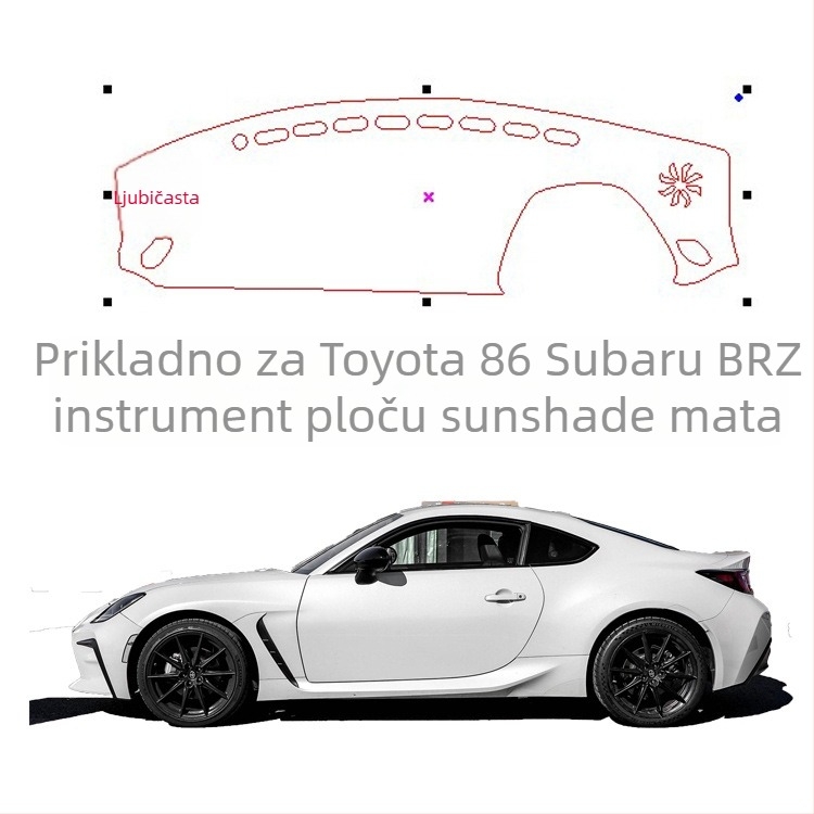 Zaštitna podložka za ploču instrument ploče automobila, univerzalna za četiri sezone, od flanel materijala, bez logotipa, Windmill Rain Horse (Materijal: Flanel; Tip: Univerzalno za četiri sezone)