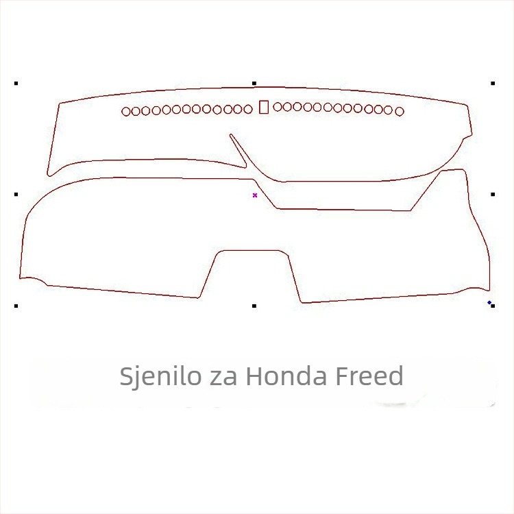 Podložak za ploču instrumenta Honda Freed GB3/BG5/GT – poliester protivklizni pliš kožni materijal, sve sezone, Windmill Rain Horse, prilagodljiv