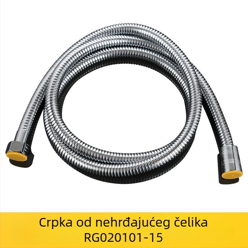 Nehrđajuća čelična tuš cijev, model RG020101, nominalni tlak 1.6, radna temperatura 0-100°C, navojni priključak