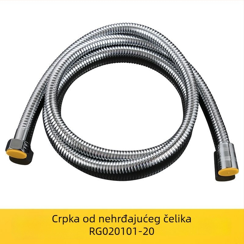 Nehrđajuća čelična tuš cijev, model RG020101, nominalni tlak 1.6, radna temperatura 0-100°C, navojni priključak