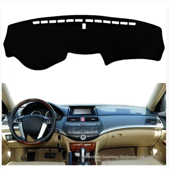 Pokrov ploče s instrumentnom pločom za Honda Accord 2008-2013, silikon, uzorak s logom marke, zaštitna podloga za ploču.