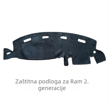 Zaštitna podloga za ploču instrumenata za Dodge Ram 2. generacije — prilagođena vozilu, upotreba tijekom cijele godine, materijali: poliester, flanel, velur, koža; mogućnost prilagodbe
