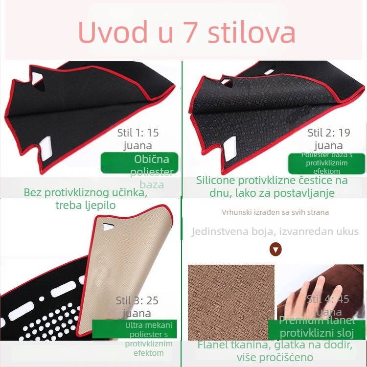 Zaštitna podloga za ploču instrumenata za Dodge Ram 2. generacije — prilagođena vozilu, upotreba tijekom cijele godine, materijali: poliester, flanel, velur, koža; mogućnost prilagodbe